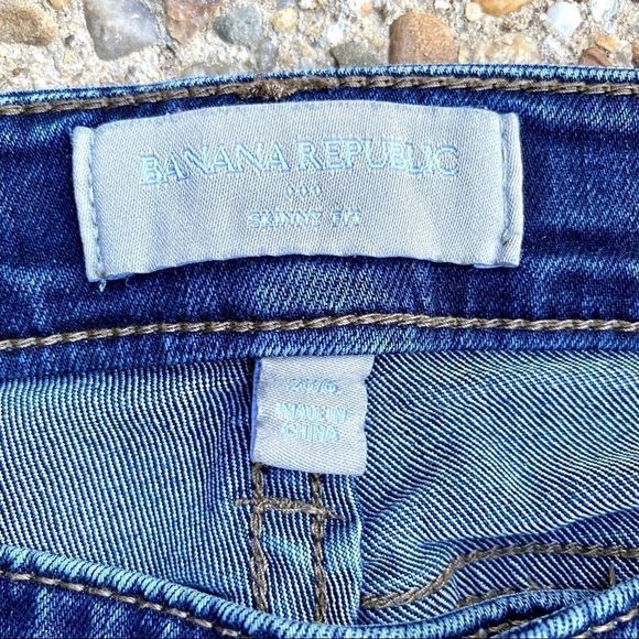 Banana Republic Denim Blue Jeans 6 28 - Picture 4 of 6